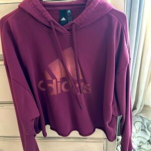 Adidas crop top hoodie